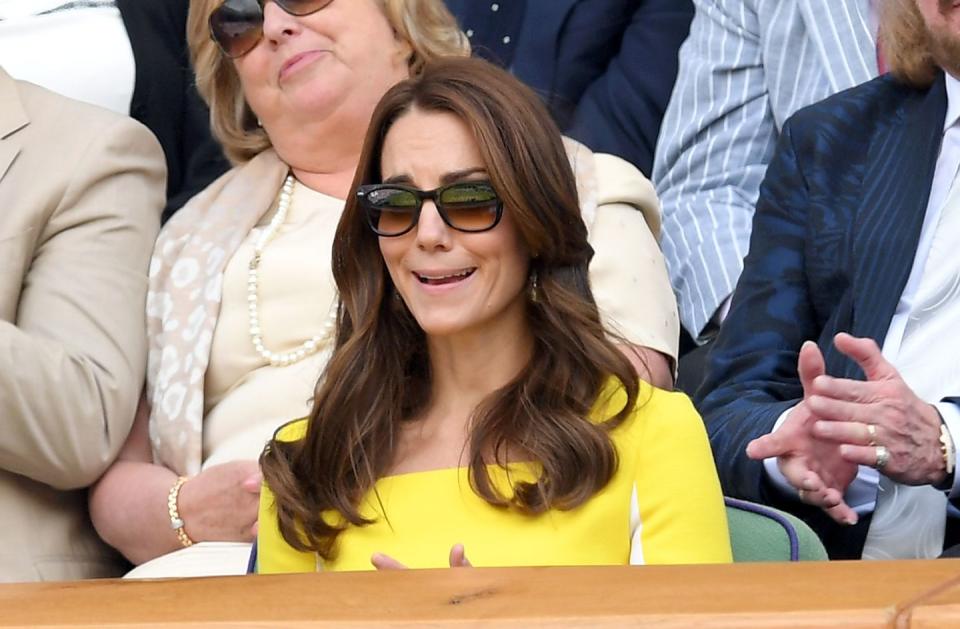 <p>"What?!" Kate's face says, from her perch in the Royal Box at Wimbledon.</p>