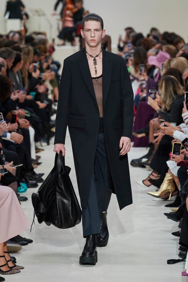 <p>A look from Valentino's Fall 2020 collection. Photo: Imaxtree</p>