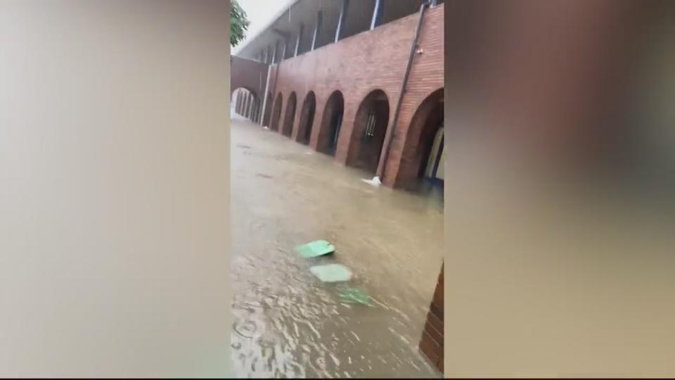 Flooding at Village Elementary School in Coronado (KSWB)