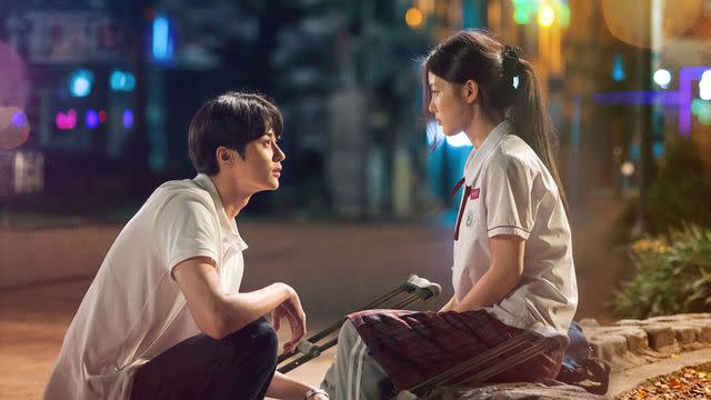 <p>courtesy IMDB</p> Park Jung-woo and Kim Yoo-jung in ‘20th Century Girl’