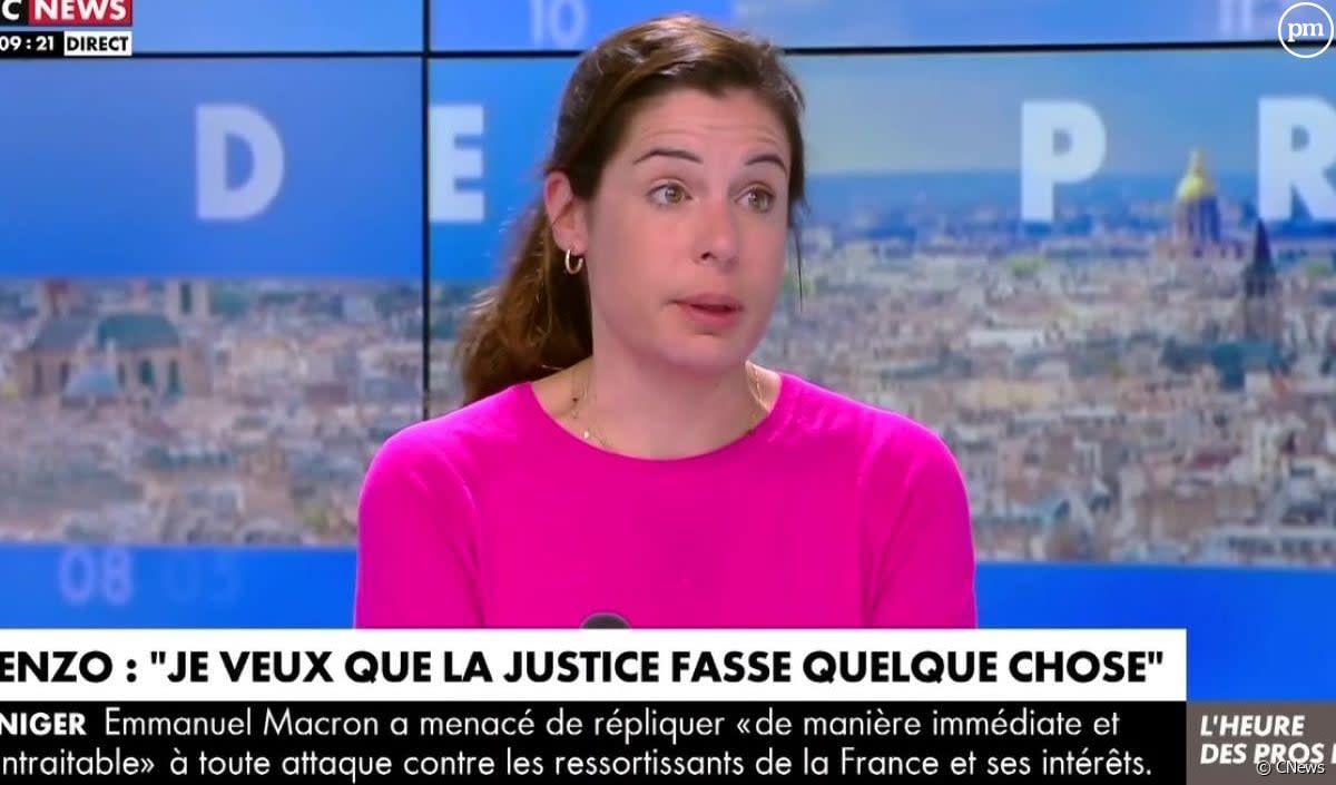 Charlotte d'Ornellas au bord des larmes sur CNews le lundi 31 juillet 2023. - CNews