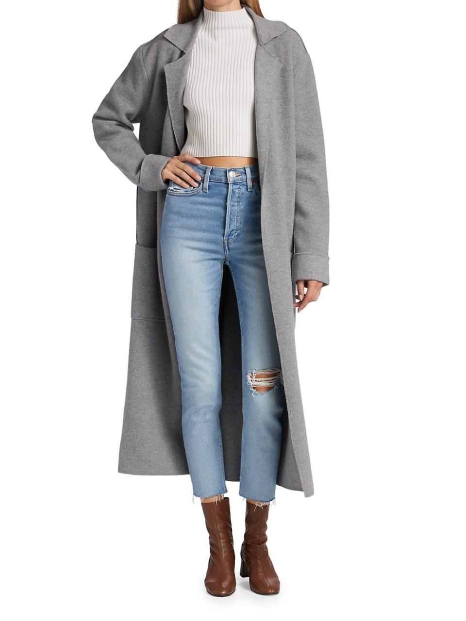 Alice + Olivia Eleanor Wool Long Coat