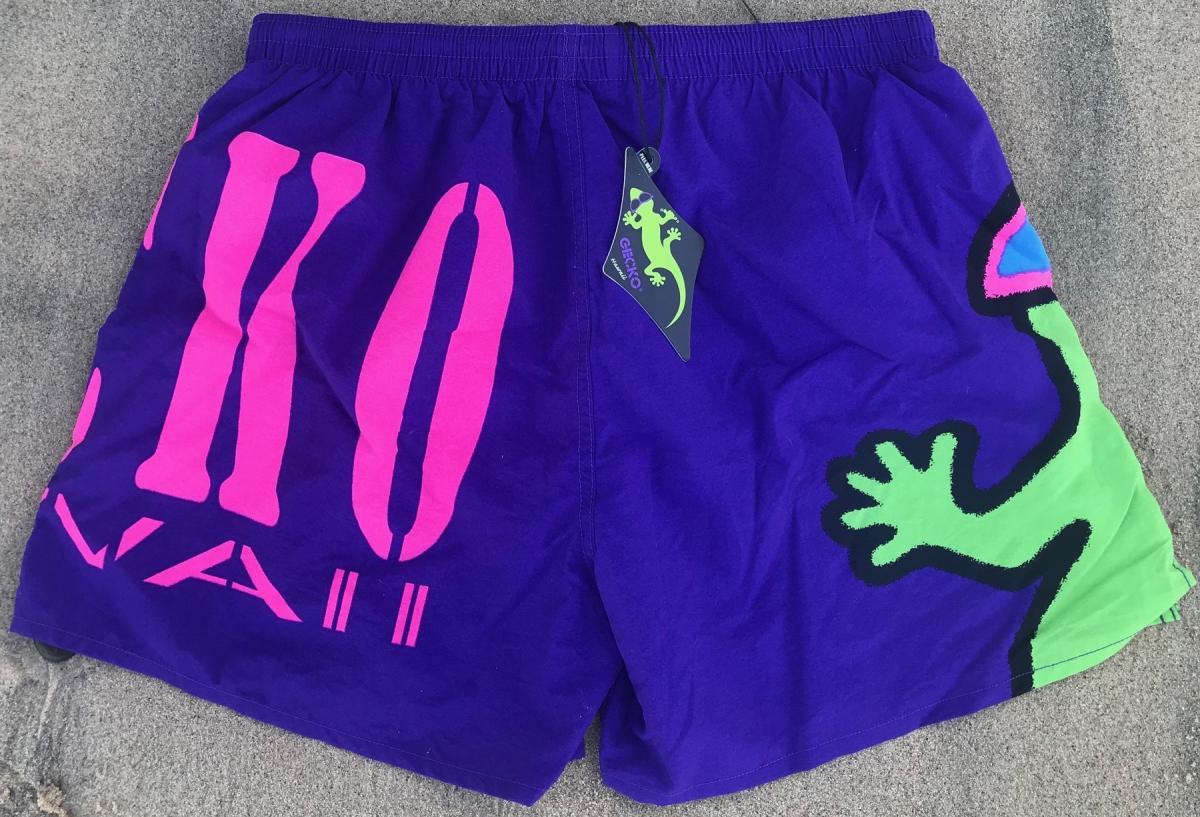 Hot Pink Gecko Wall '90's Beach Pants