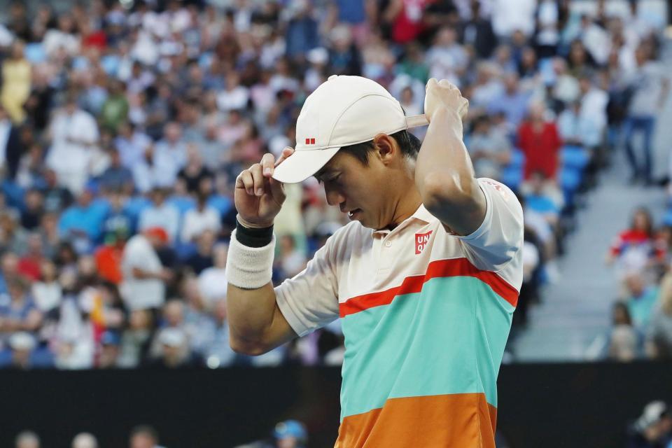 Novak Djokovic through to Australian Open semi-finals after Kei Nishikori retires