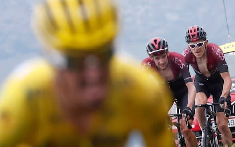 Thomas, alongside teammate Wout Poels, finds himself fifth in the general classification - Credit: AP