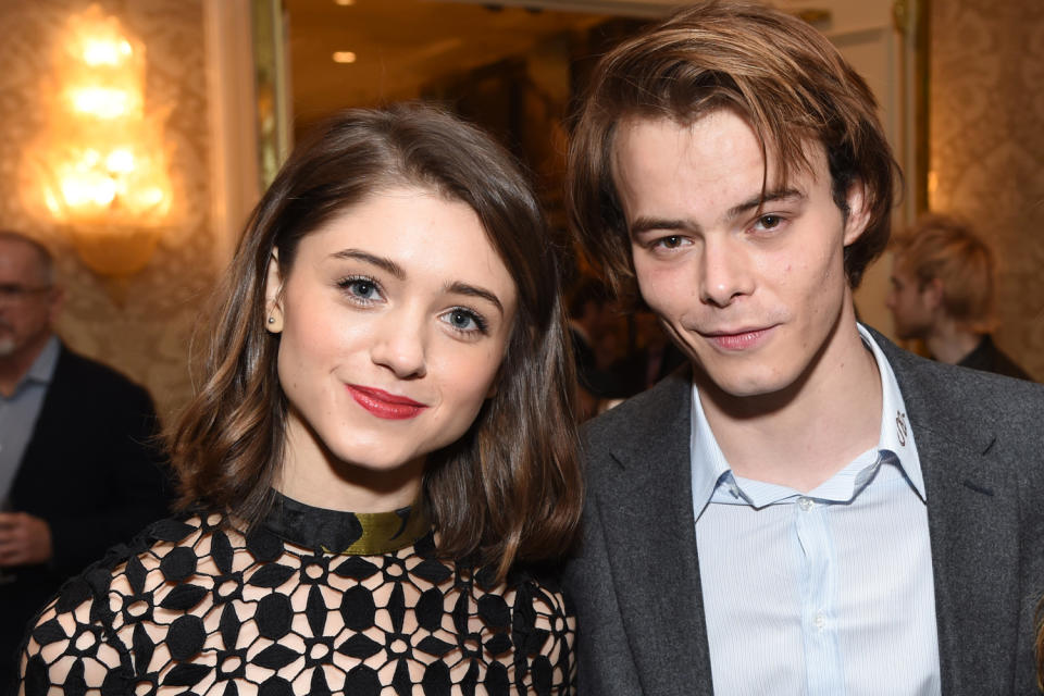 Rising stars: Actors Natalia Dyer and Charlie Heaton: Frazer Harrison/Getty