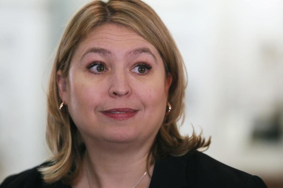 Karen Bradley has welcomed the widespread condemnation of the car bomb attack and said the bombers will not be allowed to hold the region back. (PA Wire/PA Images)