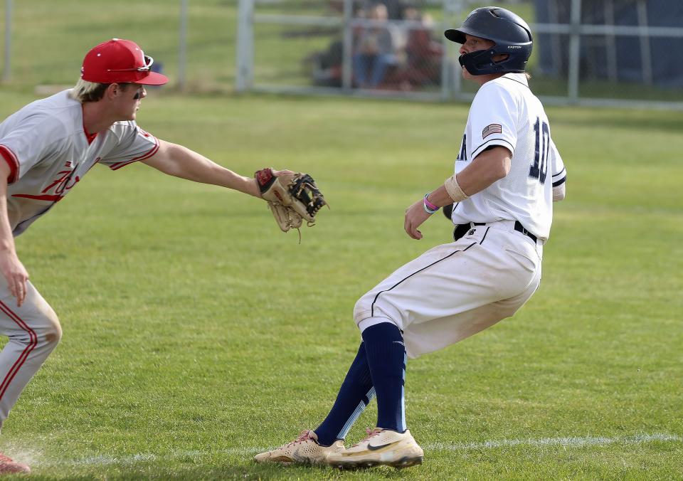 Westlake High School and American Fork High School compete in a baseball game at Westlake High in Saratoga Springs on Thursday, April 27, 2023. | Laura Seitz, Deseret News