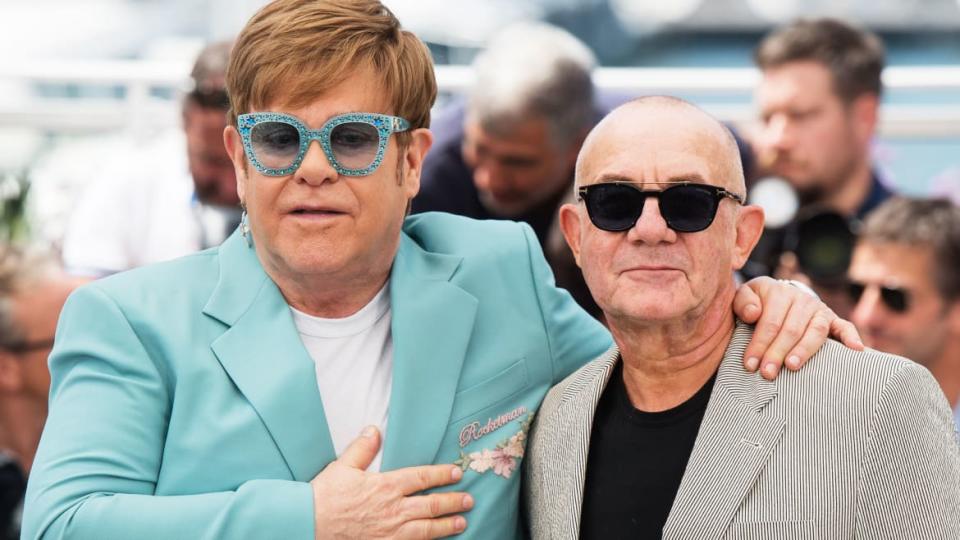 A photo including Elton John and Bernie Taupin