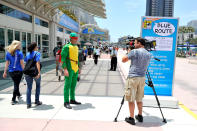 SAN DIEGO, CA - JULY 11: San Diego prepares for 2012 Comic-Con at the San Diego Convention Center on July 11, 2012 in San Diego, California. (Photo by Jerod Harris/Getty Images)