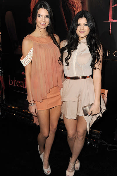 Kylie and Kendal Jenner on 'The Twilight Saga: Breaking Dawn - Part 1' Red Carpet