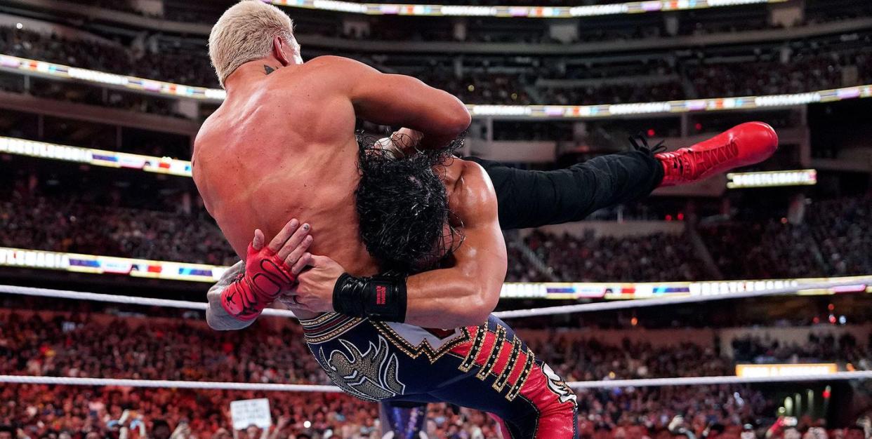 wwe wrestlemania 39 sunday cody rhodes vs roman reigns