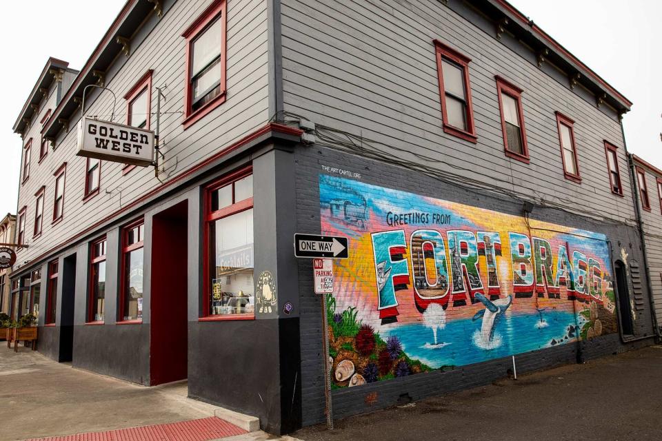 Mural in Fort Bragg, California