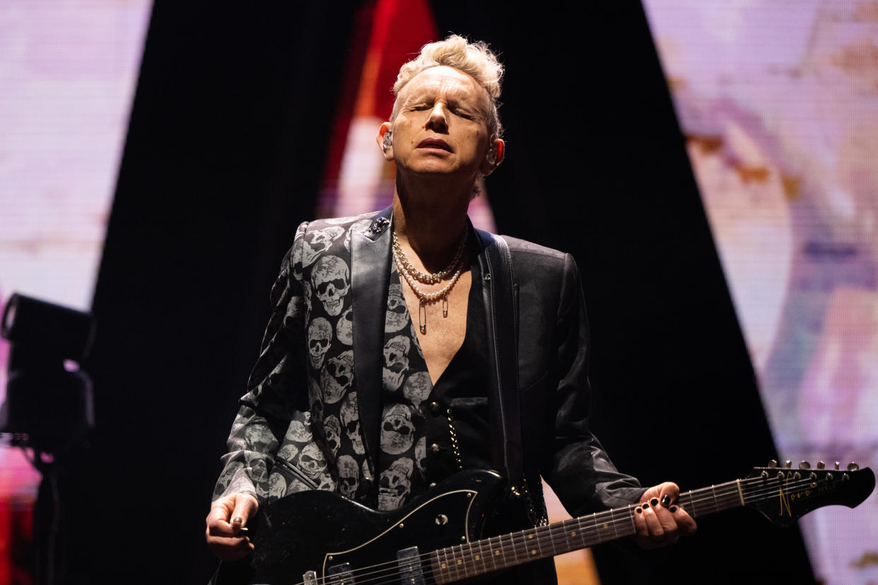 Martin Gore of Depeche Mode performs onstage during the 'Memento Mori' tour at the Kia Forum on March 28, 2023 in Inglewood, Calif. (Photo: Scott Dudelson/Getty Images)