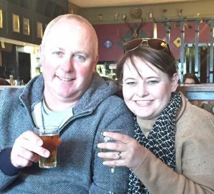 Dean Sanderson, 50, and wife Shannon pictured together. The couple fell from the zipline at the Daintree. Source: Facebook