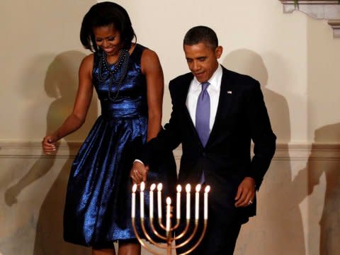 obamas hanukkah menora