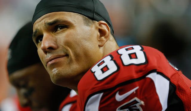 Kevin C. Cox/Getty Images Sport/Getty Images Tony Gonzalez, while he played on the Atlanta Falcons