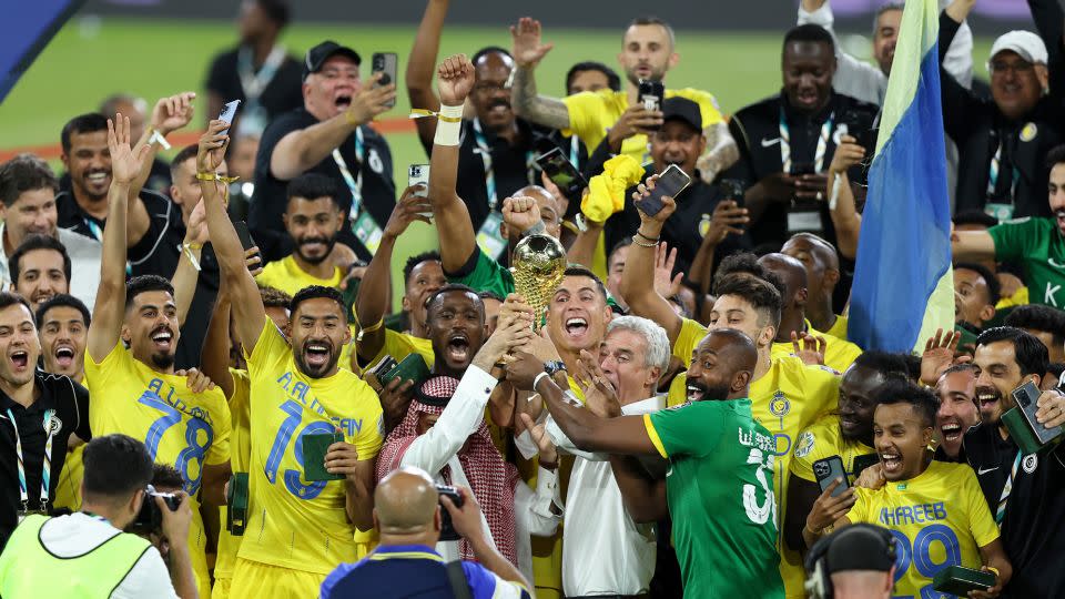Al-Nassr won the Arab Club Champions Cup for the first time. - Yasser Bakhsh/Getty Images