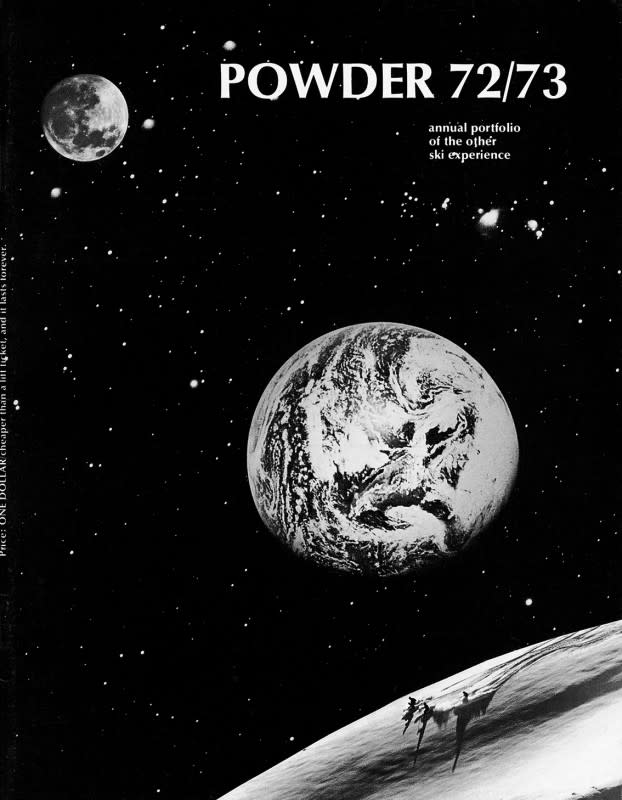 Winter '72/'72 <em>Volume 1, Issue 1 cover.</em><p>POWDER Magazine</p>