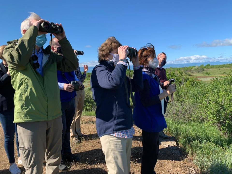 Sen. Jeanne Shaheen's group visits the “administrative boundary line” in Georgia in June 2021.