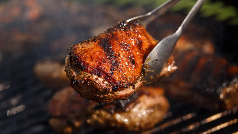 duck breast grill tongs 