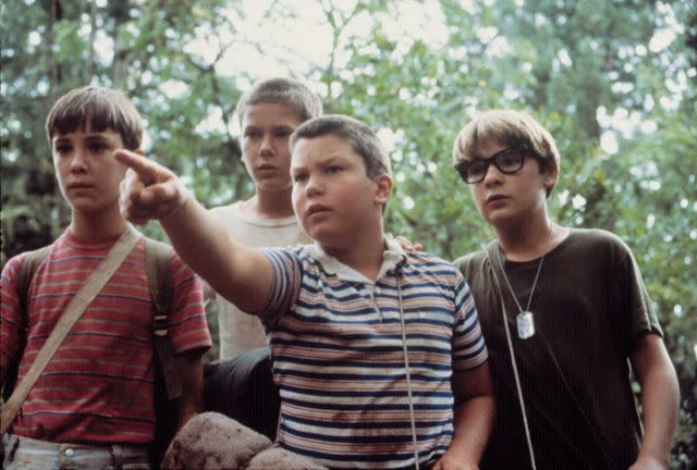 <p>Everett Collection</p> Wil Wheaton, Joaquin Phoenix, Jerry O'Connell, and Corey Feldman in 'Stand by Me'