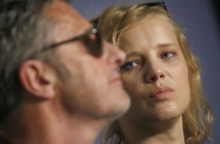 71st Cannes Film Festival - News conference for the film Cold War (Zimna wojna) in competition - Cannes, France, May 11, 2018. Director Pawel Pawlikowski and cast member Joanna Kulig attend a news conference.