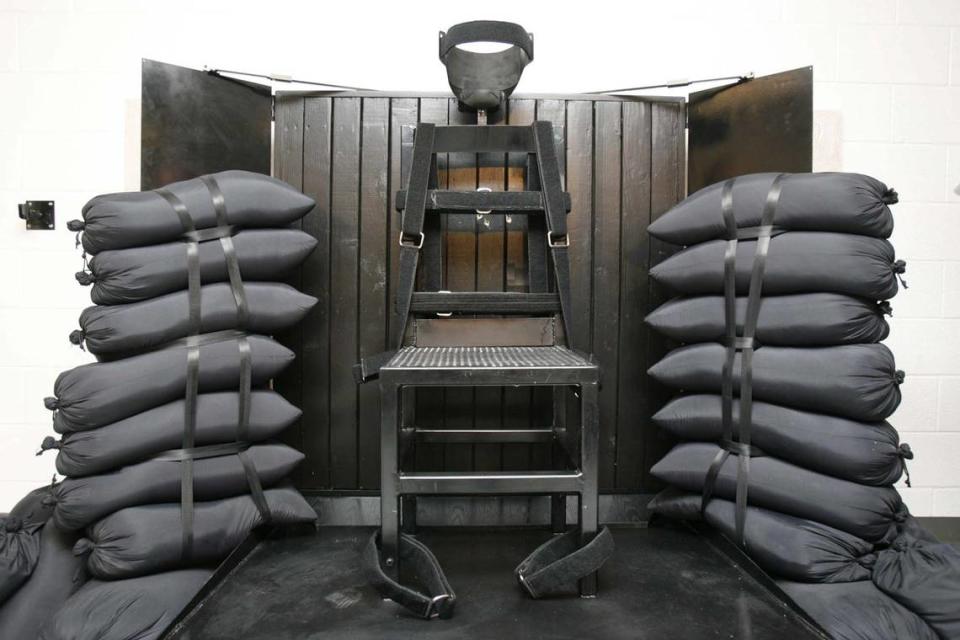 This is what the firing squad execution chamber looks like at the Utah State Prison in Draper, Utah — the last place in America where the state executed a man with a firearm. The S.C. Department of Corrections has spent about $50,000 to ready its own chamber for bullets but has refused to release information about how it spent the money and who were the vendors involved. Media experts said that is a violation of South Carolina’s open records laws.