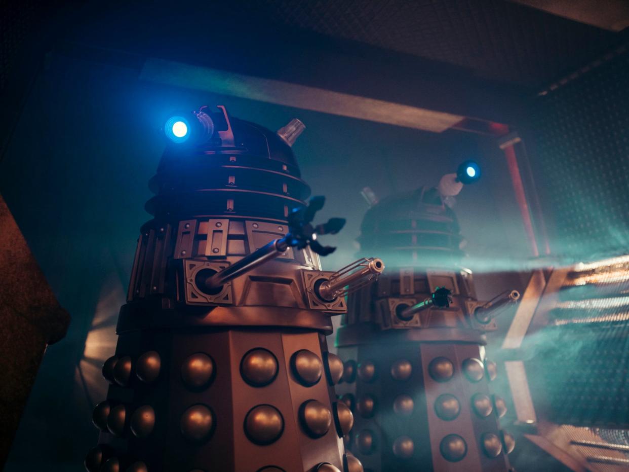 Daleks, as they appeared in the recent Doctor Who festive special (BBC/James Pardon)