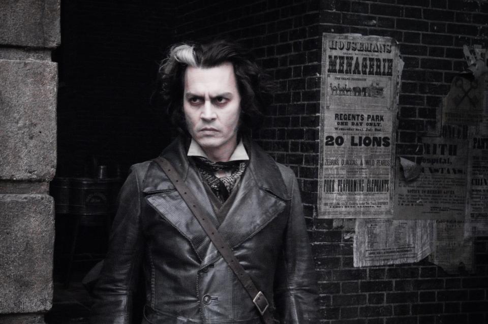 Johnny Depp in full goth mode (PUBLICITY PICTURE)