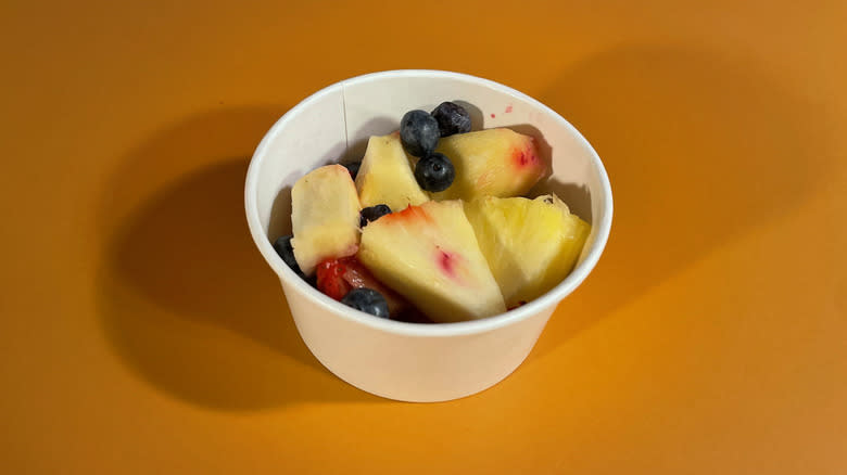 cup of cut fruit