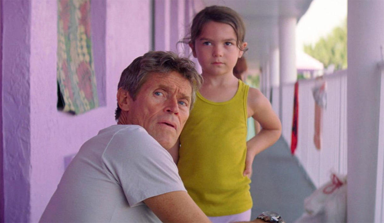 Willem Dafoe and Brooklynn Prince in <em>The Florida Project.</em> (Photo: A24)