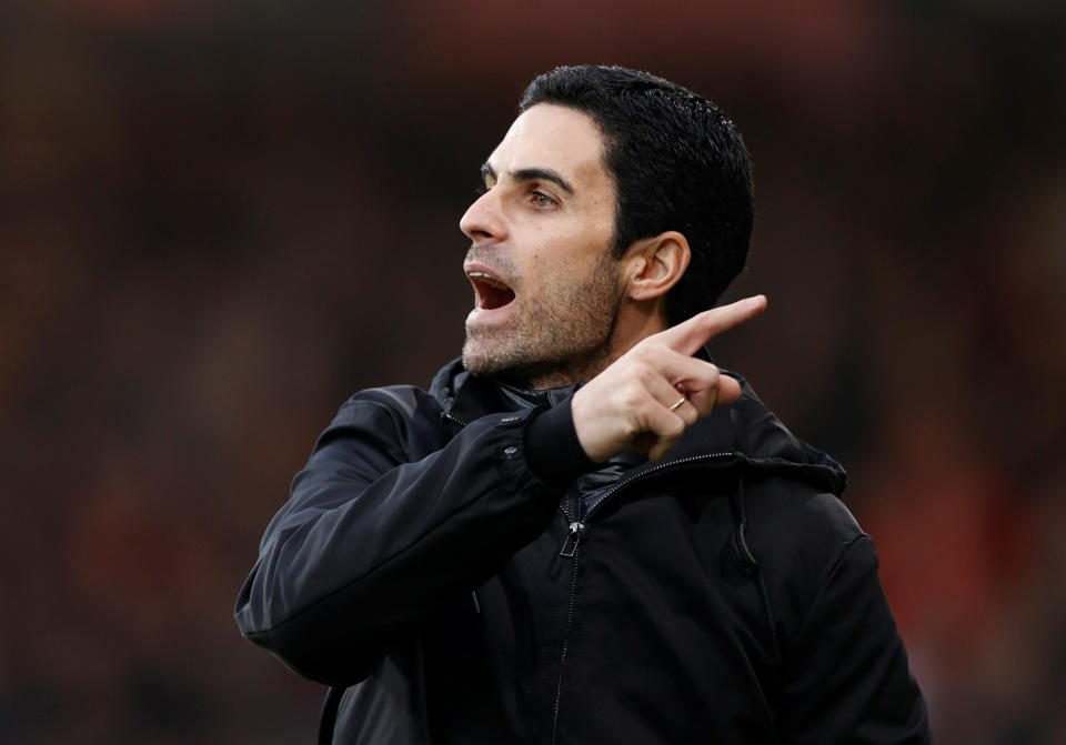 Mikel Arteta will make his home debut as Arsenal manager against Chelsea. (Reuters/John Sibley)