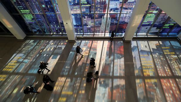 PHOTO: Travelers commute at LaGuardia Airport in New York, Nov. 24, 2021. (Xinhua News Agency via Getty Images, FILE)