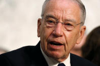 U.S. Senator Chuck Grassley (R-IA) speaks during U.S. Supreme Court nominee Judge Brett Kavanaugh's U.S. Senate Judiciary Committee confirmation hearing on Capitol Hill in Washington, U.S., September 4, 2018. REUTERS/Joshua Roberts