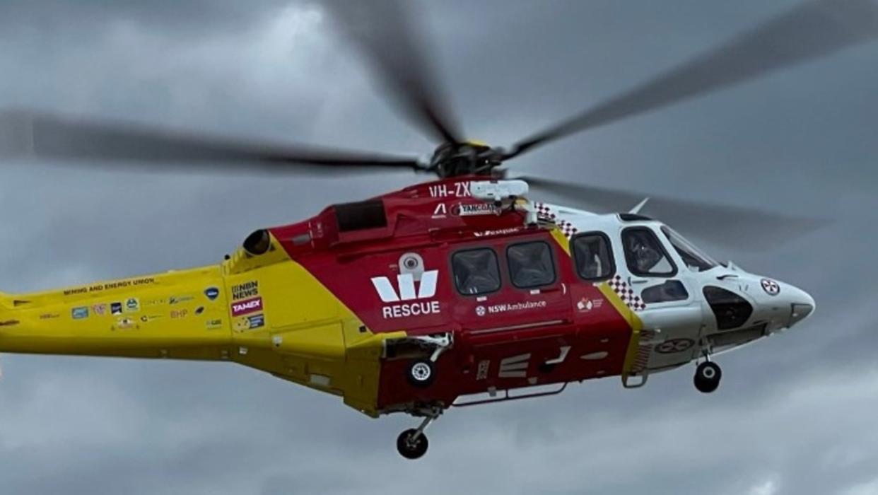 The Westpac Rescue Helicopter was tasked to Flint and Steel Beach on June 29, 2024. Picture: Supplied