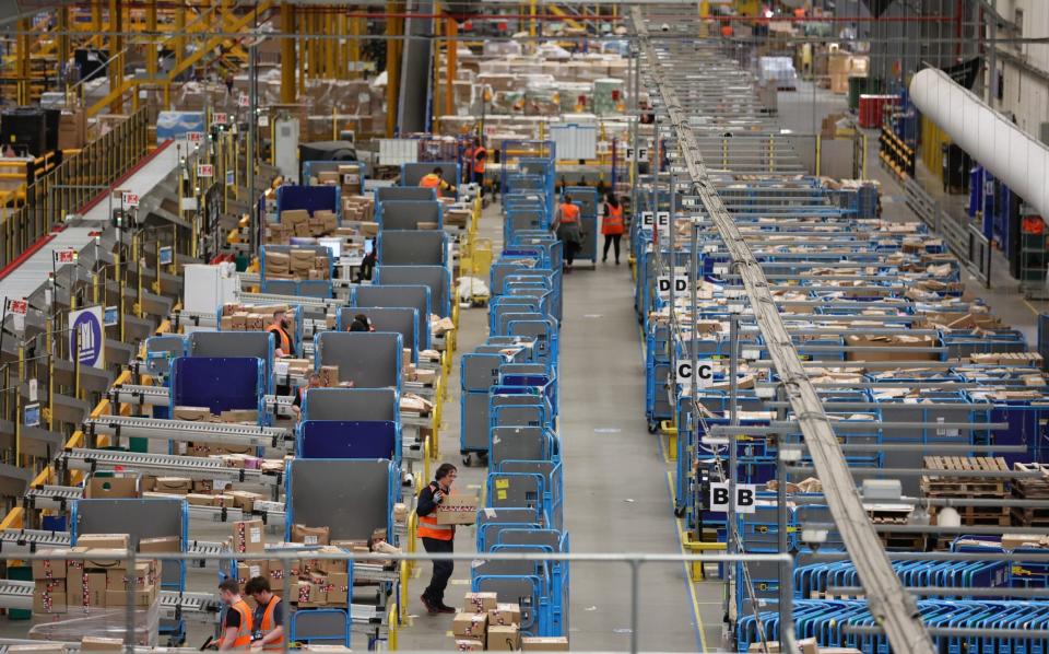 Amazon's warehouse in Rugeley, near Birmingham - Nathan Stirk/Getty Images