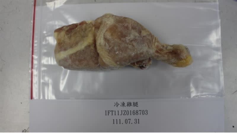 美國KOCH冷凍雞腿（圖／食藥署提供）