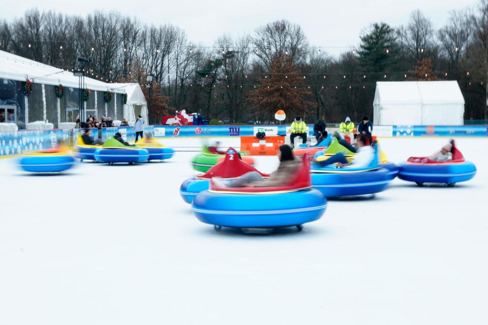 The ice bumper cars at Van Saun Park's Winter Wonderland.