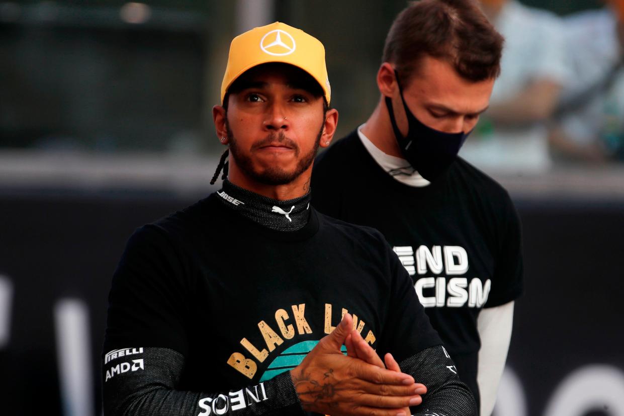 <p>Lewis Hamilton won his seventh F1 world title in 2020</p> (POOL/AFP via Getty Images)