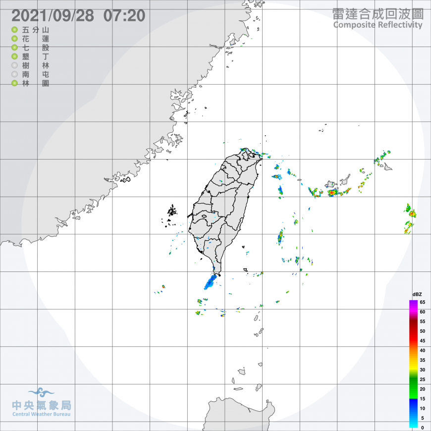 部分地區有降雨機會。（圖／中央氣象局）