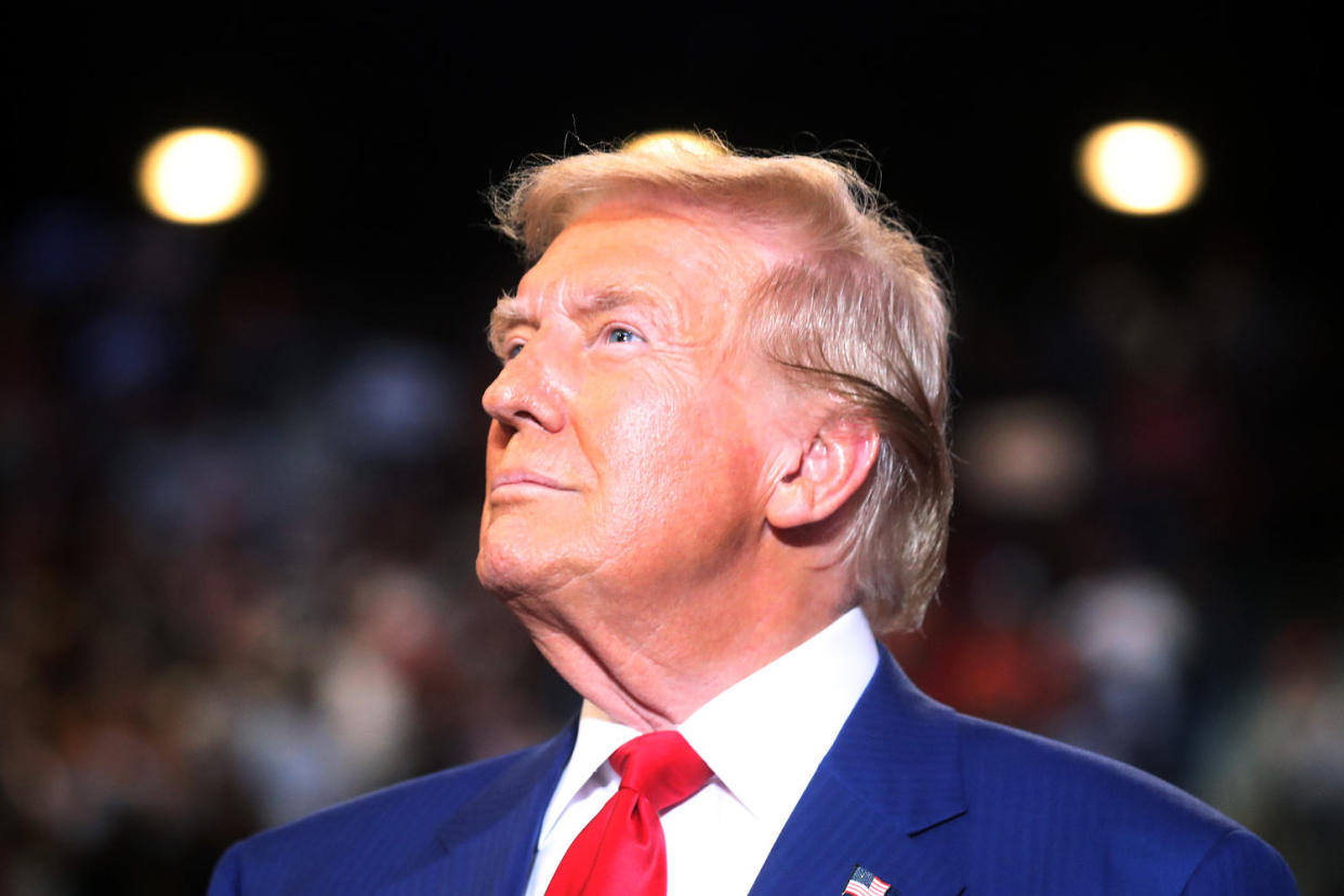 Image: Presidential Candidate Donald Trump Holds Campaign Rally On Long Island politics political politician (Spencer Platt / Getty Images)