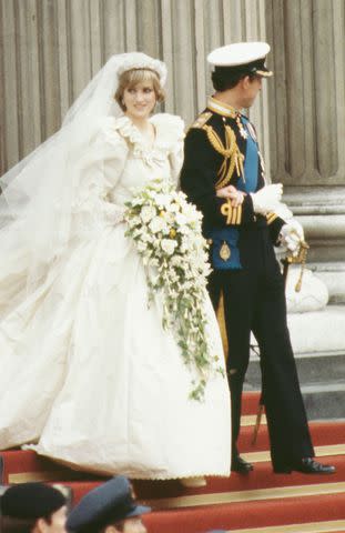 <p>Jayne Fincher/Princess Diana Archive/Hulton Royals Collection/Getty</p> Princess Diana and Prince Charles at their wedding on July 29, 1981