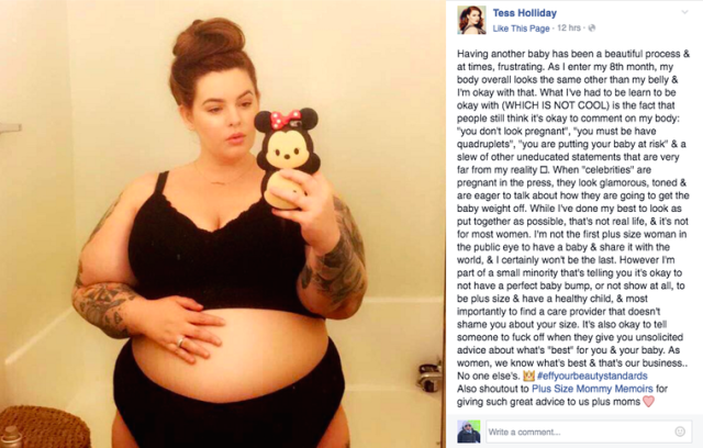 Tess Holliday Just Made an Important Point About Being Pregnant and Plus  Size