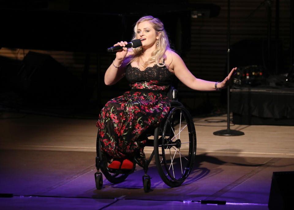 Ali Stroker performs onstage during &ldquo;Broadway's Best Comes Together to Salute Chita Rivera at Touch the Sky&rdquo; benefit in 2018. (Photo: Cindy Ord via Getty Images)