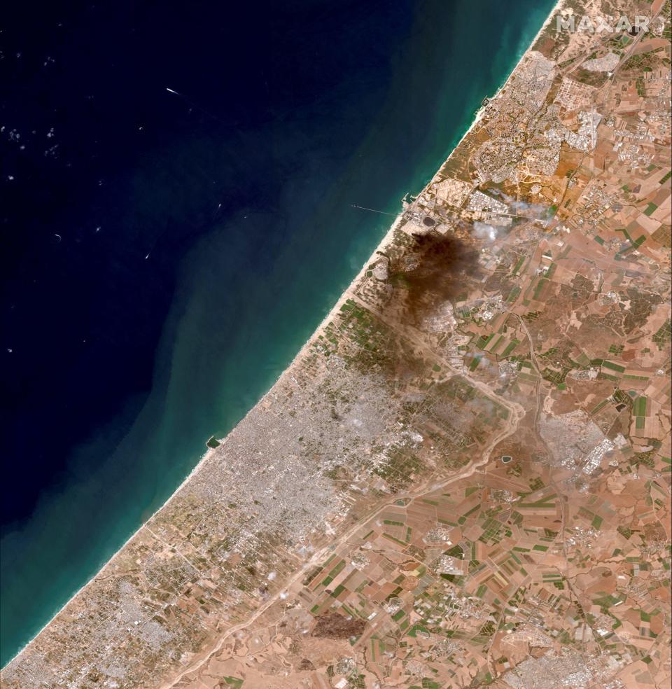 israel gaza satellite