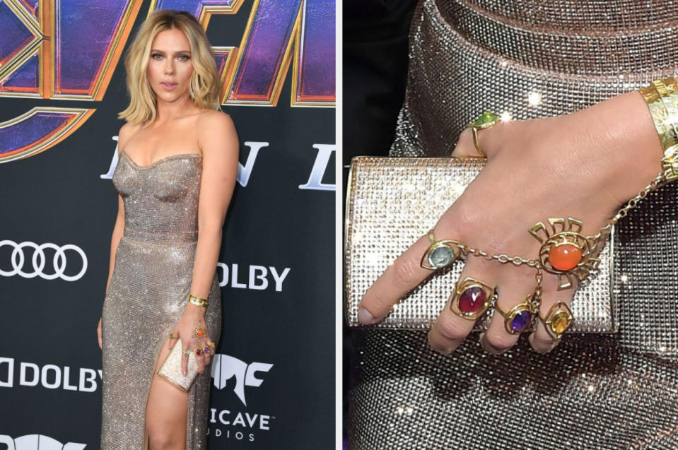 Scarlett Johansson and her rings
