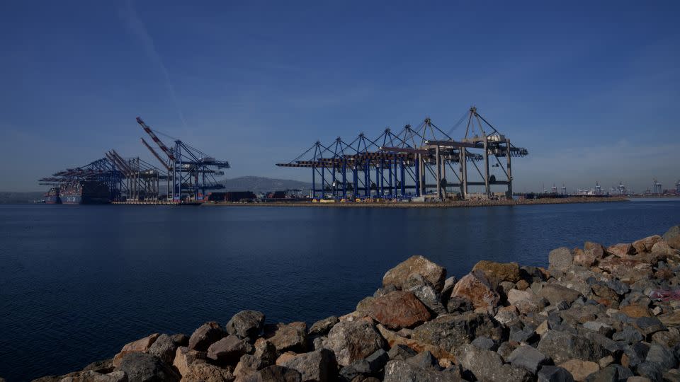 The Port of Los Angeles in the United States on December 4, 2023. - Eric Thayer/Bloomberg/Getty Images