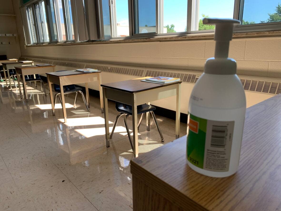 COVID-19 leads at the English catholic and public school boards in Windsor-Essex say schools are safe, and many positive cases seem to be transmitting within the community. Schools are set to see vaccine clinics in December.  (Stacey Janzer/CBC - image credit)