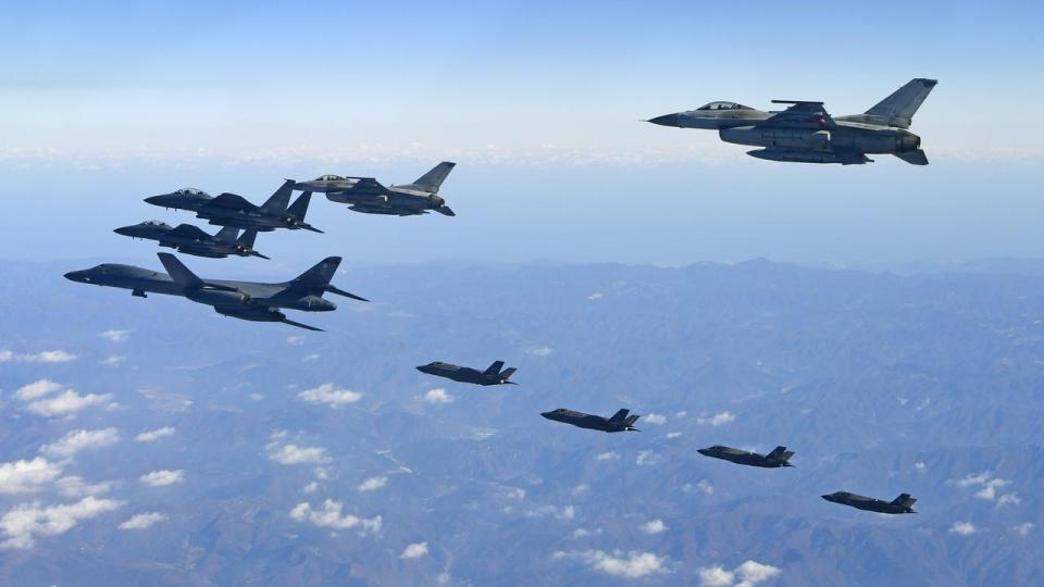 <p>Military drills by US and South Korean planes have prompted North Korea to say war is inevitable </p>